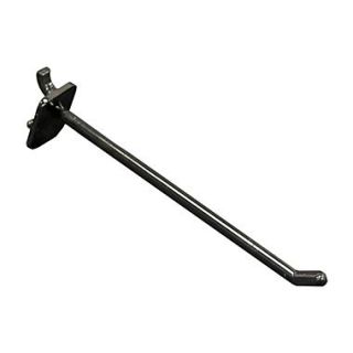 6 x 0.287(Dia) Pegboard Locking Hooks, Black, 25/Pack  Make More Happen at