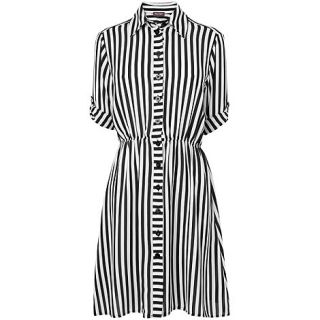 Phase Eight Black and White marnie striped shirt tunic