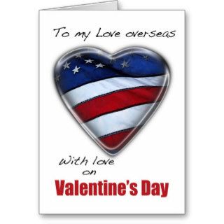 Patriotic Valentine's military Cards