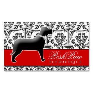 311 Posh Pet Red Carpet Business Card Templates