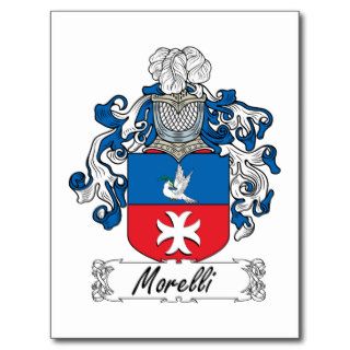 Morelli Family Crest Postcards