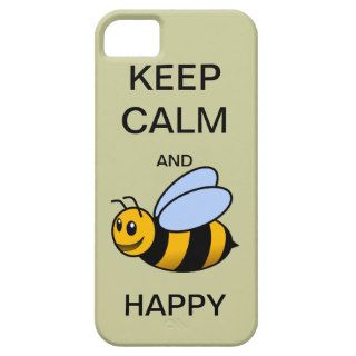 KEEP CALM AND BEE HAPPY CaseMate iPhone 5 Case