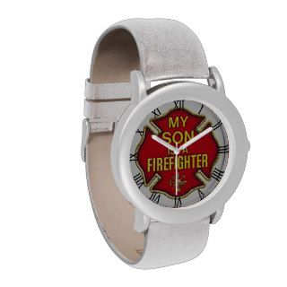 FIRE DEPARTMENT "MY SON IS A FIREFIGHTHER" SEAL WRIST WATCHES