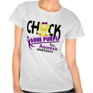 Anorexia Chick Gone Purple 2 T shirt