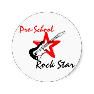 Pre School Rockstar Stickers