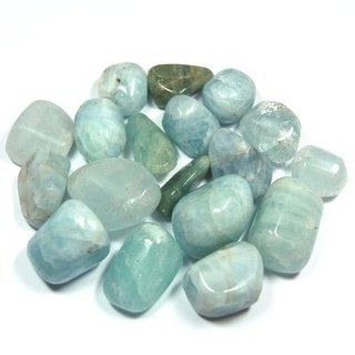 Tumbled Aquamarine (Mostly 5/8"   1 1/2") "A Grade"   10pc. Bag  Stress Reduction Products  