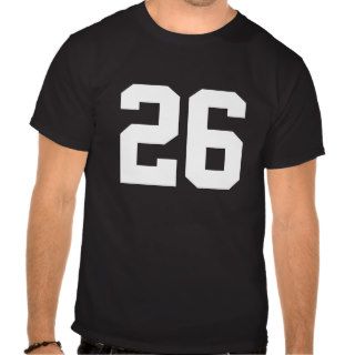 Sports number 26 tshirt