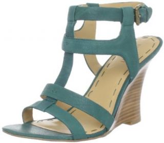 Nine West Women's Aristo Ankle Strap Sandal,Blue Green,5.5 M US Shoes