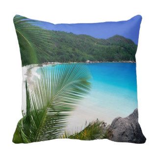 Tropical Paradise Beach Pillow