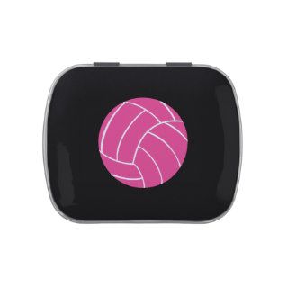 Pink Volleyball Candy Tin