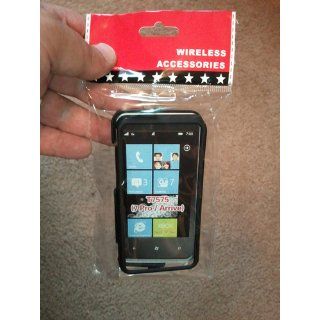 HTC Arrive Sprint Windows Phone Hard Case Cover   Rubberized Black Cell Phones & Accessories