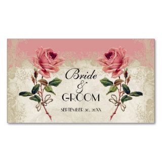 Baroque Style Vintage Rose Table Number Card Business Cards