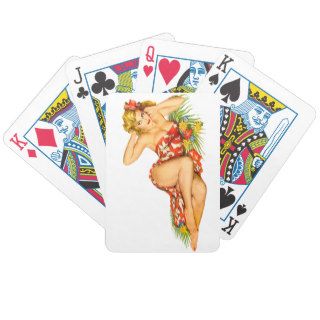 Pinup Pin Up Girl Bicycle Poker Cards