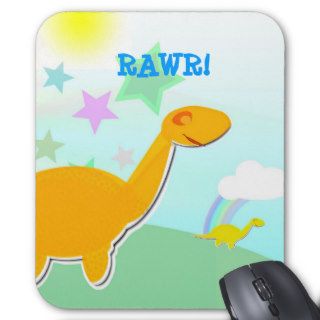 Sweet Dinosaurs Kids Computer Mousepad