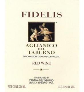 2009 Cantina Del Taburno Fidelis Aglianico Del Taburno Doc 750ml Wine