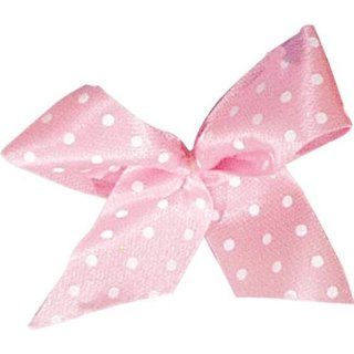 Polka Dot Ribbon Grooming Bows with Elastic Hairbands   Bag of 25   The Perfect Touch