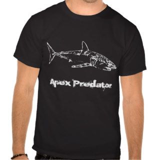 Shark Apex Predator   White T Shirts