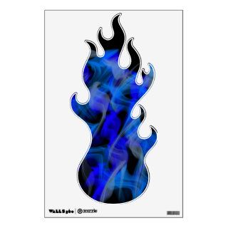Blue Fire Flame Wall Decal
