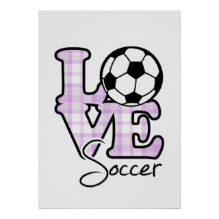 Love Soccer Poster