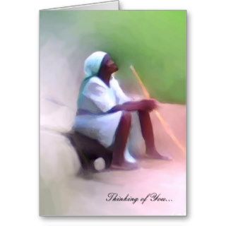 Greeting Card Template   Haitian black woman
