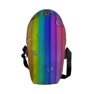 Rainbow Color Stripes Messenger Bag