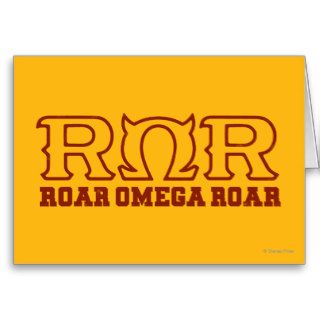 ROR   ROAR  OMEGA ROAR   Logo Greeting Cards