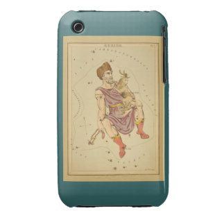 Auriga Charioteer Vintage Astronomical Star Chart iPhone 3 Case