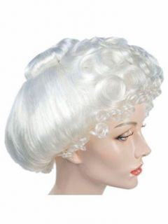Costume Adventure Women's Deluxe White Mrs. Clause Costume Wig Clothing