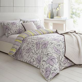 Betty Jackson.Black Lilac Melody bed linen
