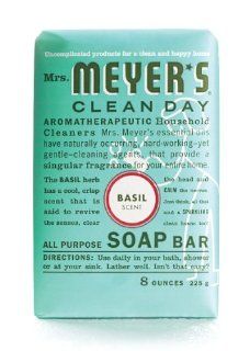 Mrs. Meyers Clean Day All Purpose Bar Soap, Basil, 8 oz, 3 pack   Bath Soaps