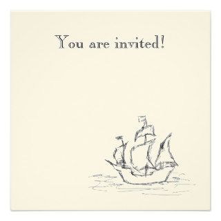 Pirate ship. invitations