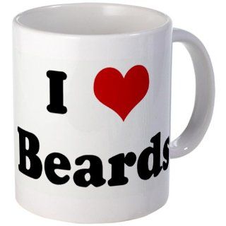 I Love Beards Mug Mug by  Kitchen & Dining