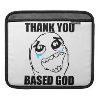 Thank You Based God iPad Sleeves
