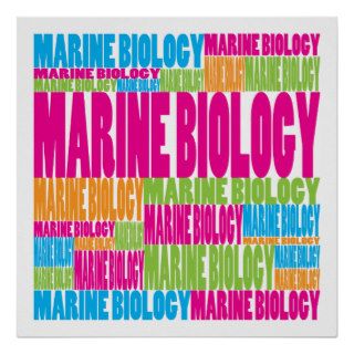 Colorful Marine Biology Posters