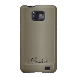 Pewter Metal Personalized Samsung Galaxy S Case Galaxy S2 Cases