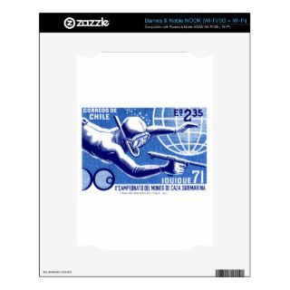 1971 Chile Spearfishing Championship Postage Stamp Skin For NOOK