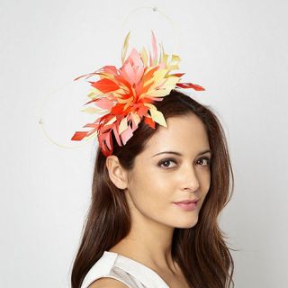 Principles by Ben de Lisi Designer pale yellow feather quill headband