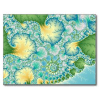 Algae   Fractal Post Card