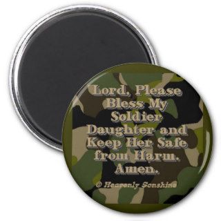 Soldier Daughter Prayer Refrigerator Magnet