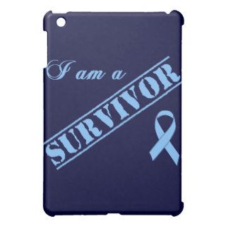 I am a Survivor   Light Blue Ribbon Case For The iPad Mini