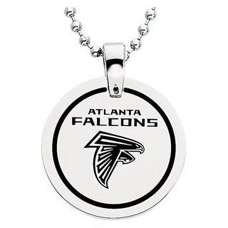 Stainless Steel Atlanta Falcons Name Logo Necklace Jewelry