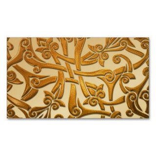 Celtic Gold Pattern Business Card