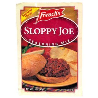 French's Sloppy Joe Seasoning Mix, 1.5 Ounce Packets (Pack of 24)  Packaged Sloppy Joe Mixes  Grocery & Gourmet Food