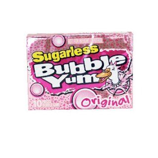 Bubble Yum Original Sugarless 12ct  Chewing Gum  Grocery & Gourmet Food