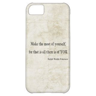 Vintage Emerson Inspirational Quote iPhone 5C Case
