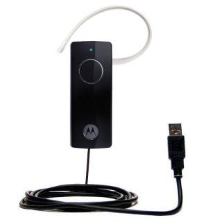 Hot Sync and Charge Straight USB cable for the Motorola HK100   Charge and Data Sync with the same cable. Built with Gomadic TipExchange Technology GPS & Navigation