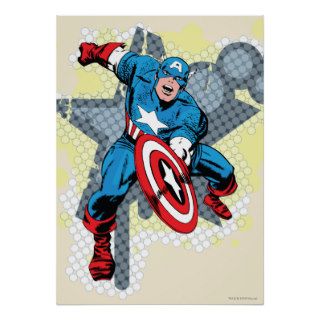 Captain America Star Posters