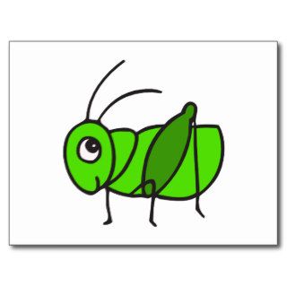 Cute Grasshopper Postcard