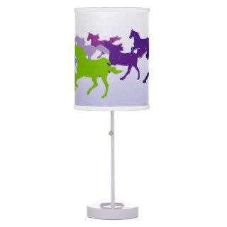Customizable Horses run free purple Lamps
