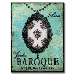 Baroque Pendant ~ Postcard